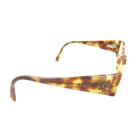 Prada VPR 18H 4BW-1O1 Tortoise Brown Eyeglasses Frames 54-15 135 Italy Designer - Picture 4 of 12